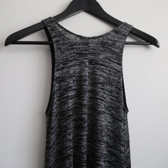 Wilfred Free Aritzia Rosa Sleeveless Swing Marled Knit Dress Grey - Picture 7 of 8